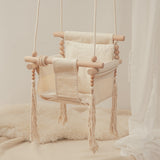 Canvas Baby Swing with Tassels
