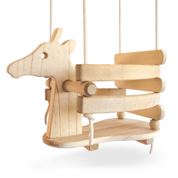 Wooden Baby & Toddler Swing - Giraffe