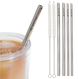 Stainless Steel Metal Straws - Replacement Set
